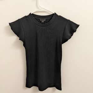 Ann Taylor Ruffle Sleeves Top